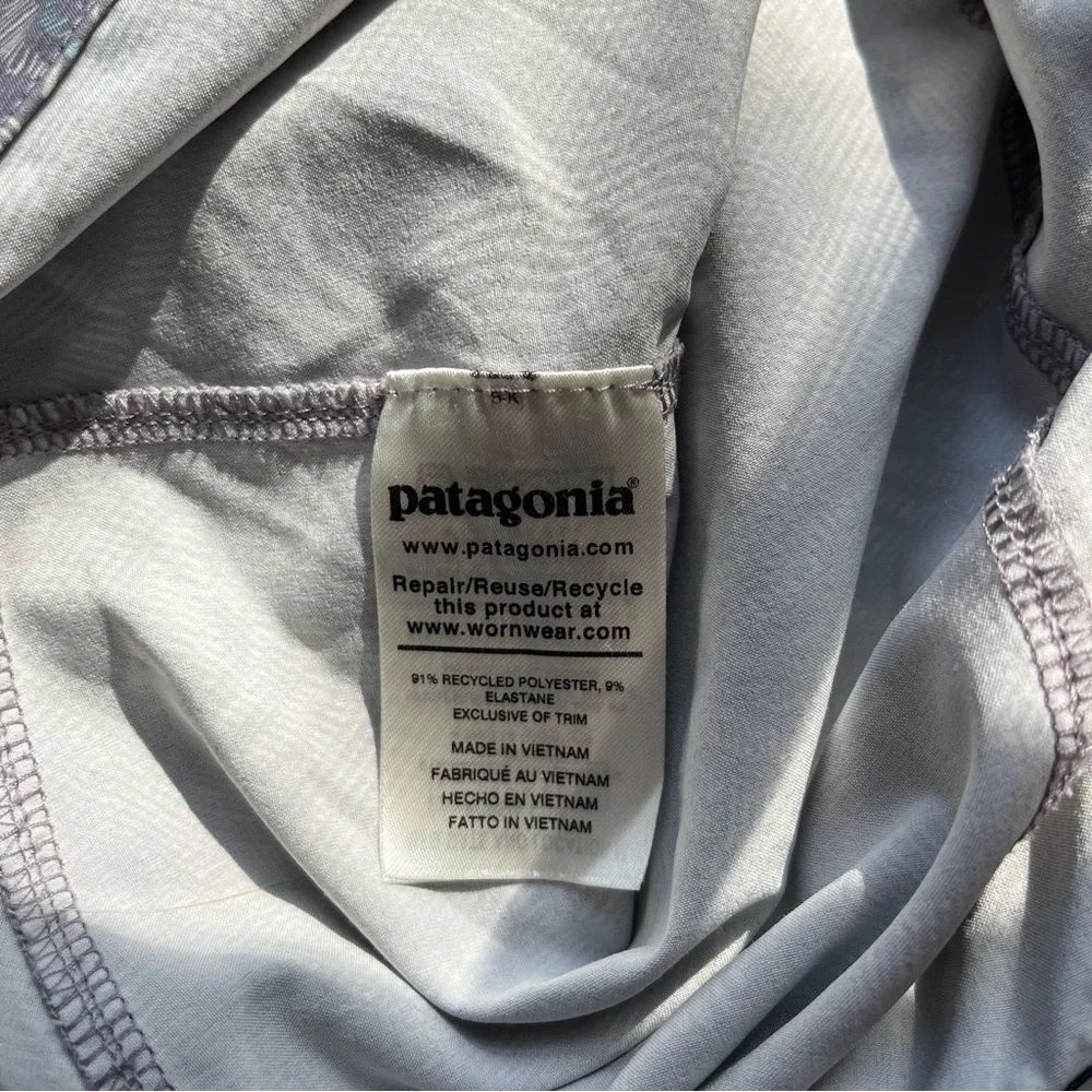 Patagonia Tyrolene Gray Pattern Bike Shorts Size 12